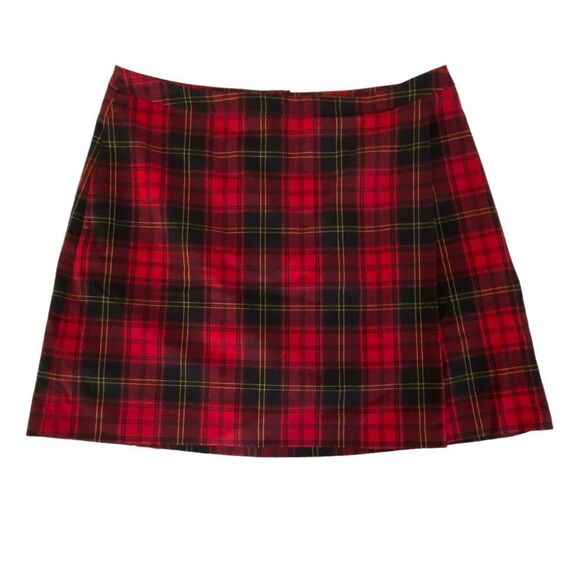 EP Pro Red Multi Highlander Plaid Tartan Golf Skort Sz 14 NWT - Picture 1 of 9